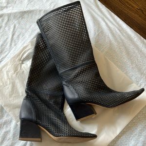 Tibi navy boots 39